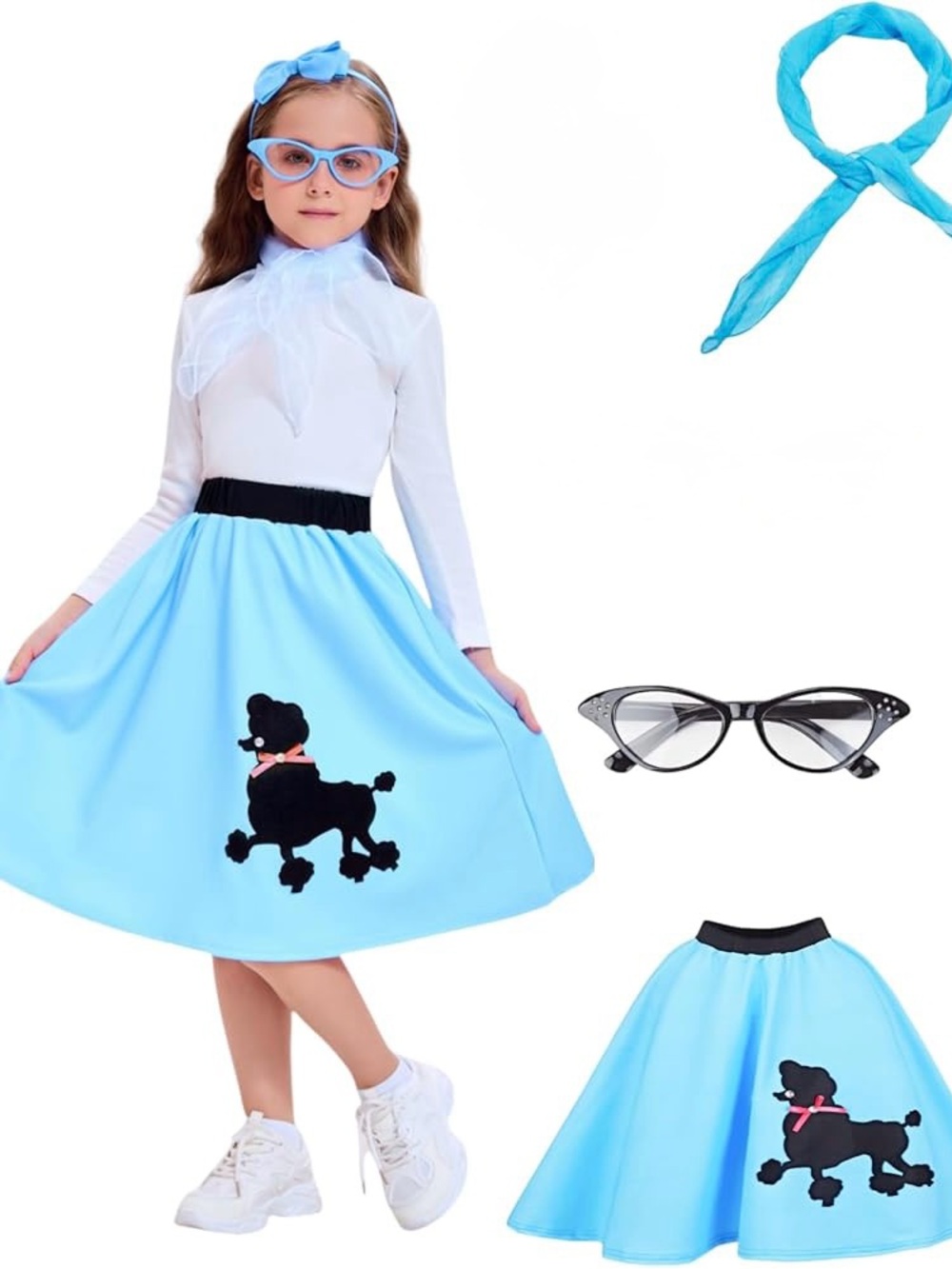 1950’s Retro Sock Hop Poodle Skirt Halloween Costume Size Medium